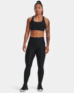 Women's HeatGear No-Slip Waistband Emboss Leggings 8 Women's HeatGear No-Slip Waistband Emboss Leggings -Sportswear Store V5 1377108 001 FSF