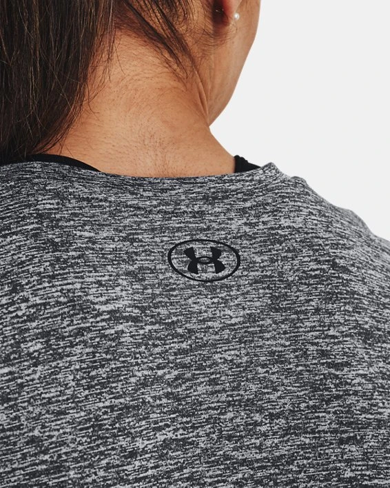Women's UA Tech™ Twist Script Short Sleeve 4 Women's UA Tech™ Twist Script Short Sleeve - Image 4
