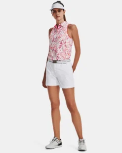 Women's UA Iso-Chill Sleeveless Polo -Sportswear Store V5 1377334 101 FSF