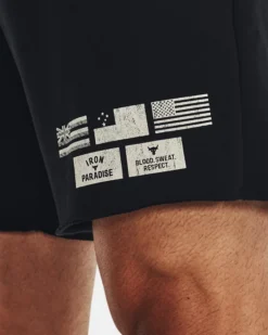 Men's Project Rock Heavyweight Terry Shorts -Sportswear Store V5 1377439 001 SIDEDET