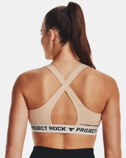 Women's Project Rock Crossback Training Ground Sports Bra -Sportswear Store V5 1377462 832 BC MD