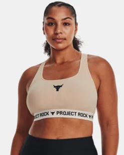 Women's Project Rock Crossback Training Ground Sports Bra -Sportswear Store V5 1377462 832 FC LG
