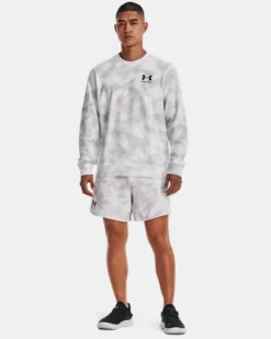 Men's UA Rival Terry 6" Shorts -Sportswear Store V5 1377578 100 FSF