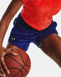 Women's UA Velour Rose Shorts -Sportswear Store V5 1377859 456 FCADD