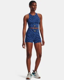 Women's Project Rock Meridian Training Ground Printed Shorts 8 Women's Project Rock Meridian Training Ground Printed Shorts -Sportswear Store V5 1377952 471 FSF