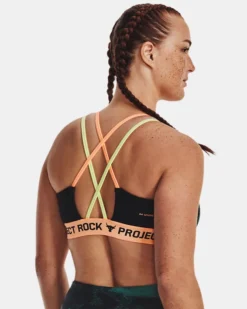 Women's Project Rock Crossback Family Printed Sports Bra -Sportswear Store V5 1377953 722 BC LG