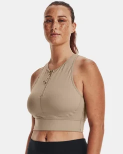Women's UA Meridian Zip Crop Sports Bra -Sportswear Store V5 1378648 236 FC LG