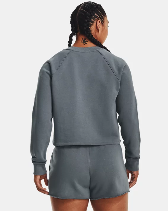 Women's UA Terry Crop Long Sleeve 2 Women's UA Terry Crop Long Sleeve - Image 2