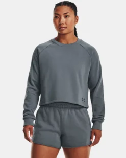 Women's UA Terry Crop Long Sleeve