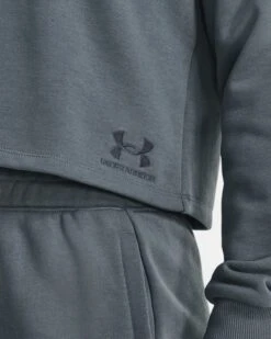 Women's UA Terry Crop Long Sleeve 9 Women's UA Terry Crop Long Sleeve -Sportswear Store V5 1378650 002 SIDEDET