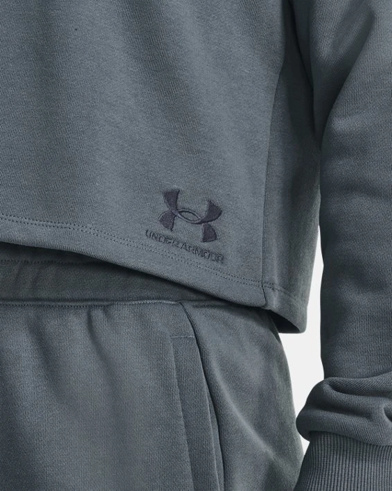 Women's UA Terry Crop Long Sleeve 4 Women's UA Terry Crop Long Sleeve - Image 4
