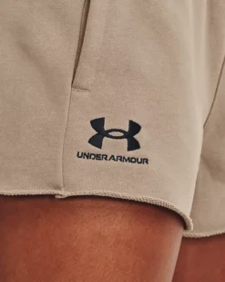 Women's UA Terry Shorts -Sportswear Store V5 1378652 236 SIDEDET