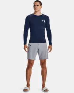 Men's UA Core Rash Guard Long Sleeve -Sportswear Store V5 5037154 409 FSF