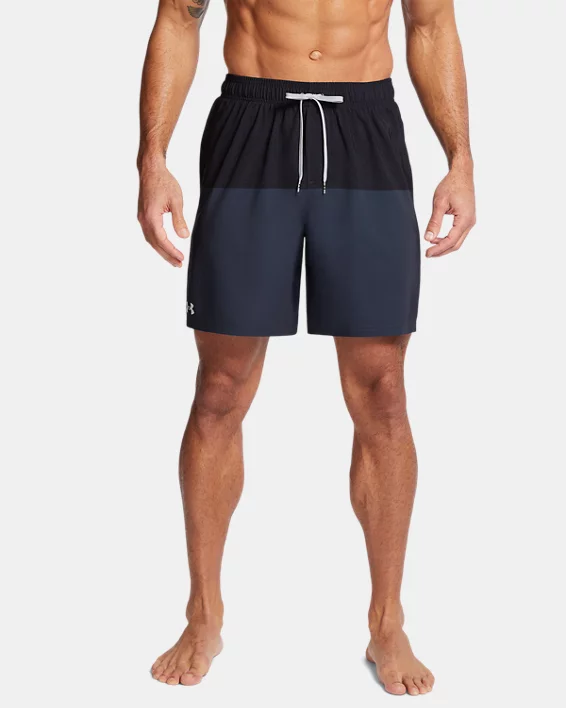 Men's UA Harbor Heritage Colorblock Swim Volley Shorts 1 Men's UA Harbor Heritage Colorblock Swim Volley Shorts